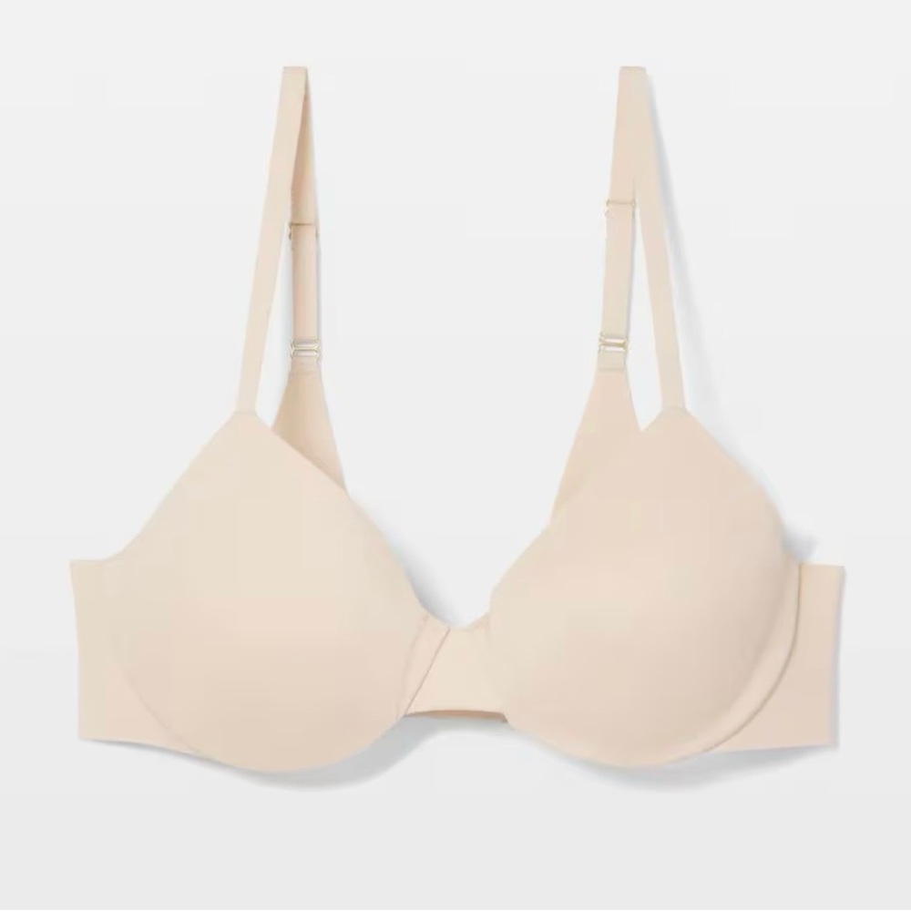 Soma Vanishing Unlined Perfect Coverage Nude Bra size 34DD NWT